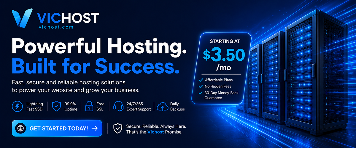 VicHost – Best Web Hosting: Fast, Reliable & Affordable Solutions - Visit: https://vichost.com